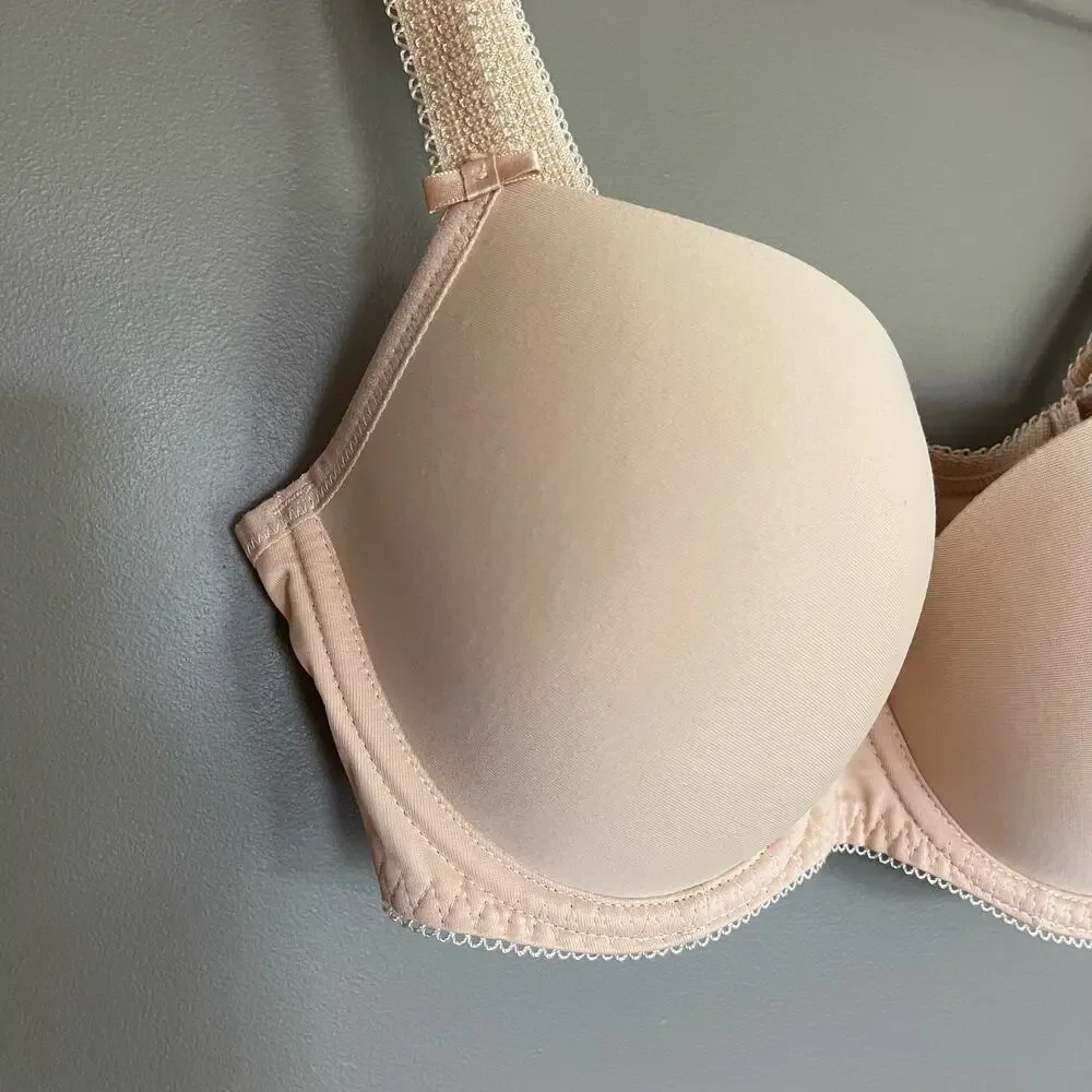 Freya Deco Nude Plunge UW Moulded Cup Bra Size 30DDD‎ Nude Beige Underwire